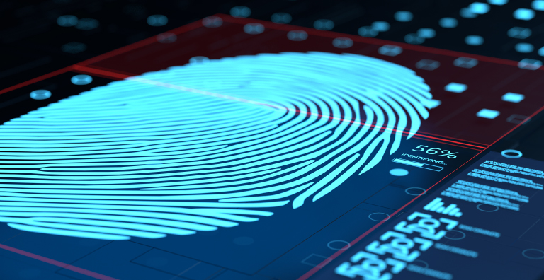 fingerprint being scanned