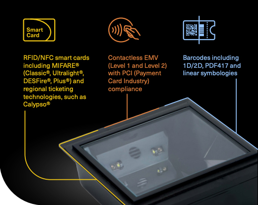 Ticket reader and validator device to read barcoded tickets on mobile phones or paper. 