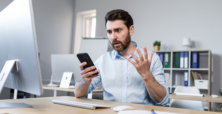 person holding phone